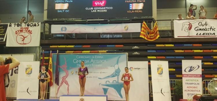 Un or i un bronze per al Club Gimnàstica Vila-real al Campionat d’Espanya