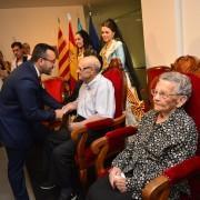 Vila-real homenatja a la dona i l’home de més edat, Pedro Cerezo i Paula Laura Sánchez 