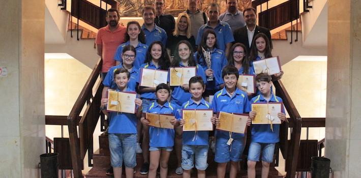 La corporació rep al Club Patí i els felicita pels bons resultats de la temporada