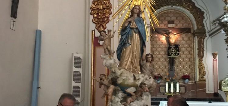 La Puríssima del Poble és traslladada a la capella del Crist de l’Hospital