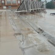 Suspeses les classes demà al col·legi José Soriano per les obres de la coberta i les pluges