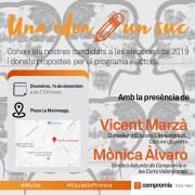 Vicent Marzà i Mònica Àlvaro arreplegaran propostes amb ‘Mulla’t’ a la Maiorasga