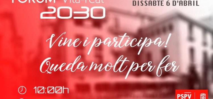 El PSPV convoca a la ciutadania a participar en la creació del seu programa en el Fòrum Vila-real 2030