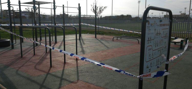 Precintats parcs i zones d’oci per a garantir la seguretat amb la crisi del Covid-19