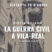 Dissabte nova ruta guiada, en aquest cas en un recorregut per la guerra civil a Vila-real