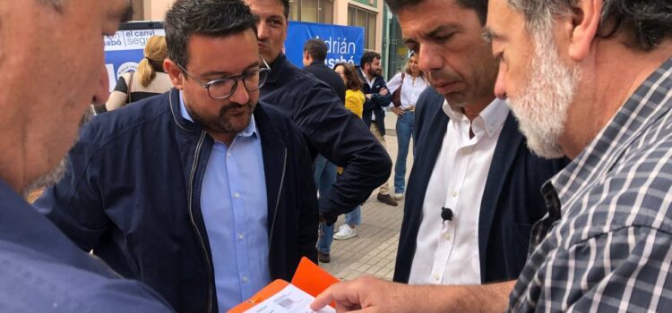 Mazón es compromet amb Casabó a impulsar el nou CEIP Escultor Ortells i el Centre de Salut Torrehermosa