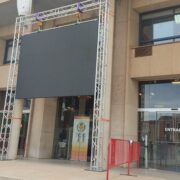 La final de l’Eurocopa, a la pantalla de la plaça Major de Vila-real