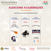 Properes audicions del Conservatori Mestre Goterris