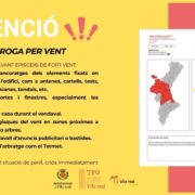 Continua l’alerta groga per vent a Vila-real