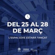 L’Espai Jove de Vila-real tancarà del 25 al 28 de març