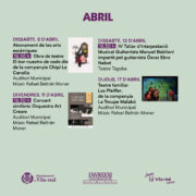 Un segon trimestre amb 12 propostes culturals