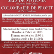 El Grup de Teatre Tàbola representarà dos sainets a benefici de l’ONG Karit