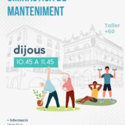 Nou taller de gimnàstica de manteniment per a majors de 60 anys