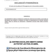 Els centres escolars obrin amb serveis mínims