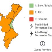 Preemergència per risc alt d’incendi forestal a quasi tota la Comunitat Valenciana