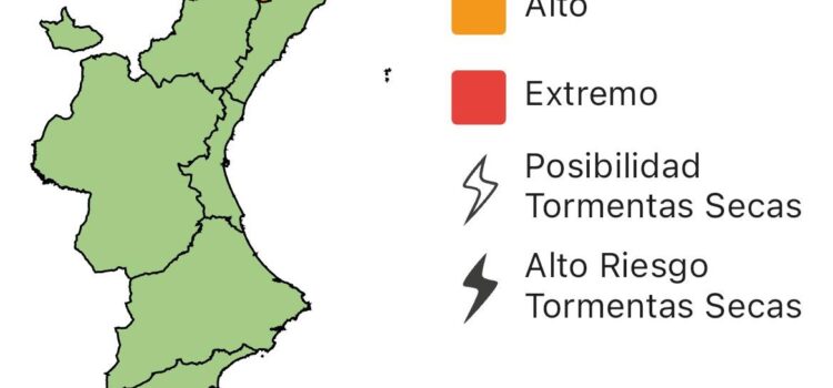La Generalitat activa el nivell alt de risc d’incendi al nord de Castelló