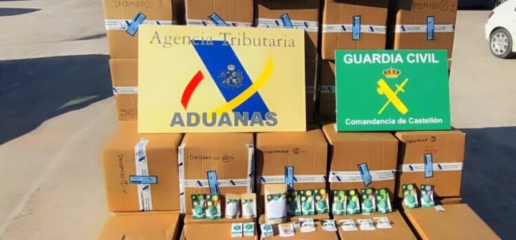 La Guàrdia Civil i l’Agència Tributària intervenen 64 quilos de marihuana i 7,5 de haixix en operacions a Vila-real i Barcelona