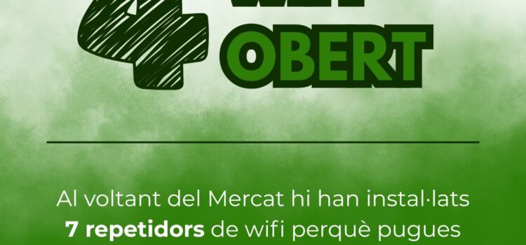 WiFi gratuït al Mercat: connectivitat total mentre fas la compra