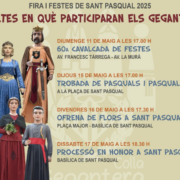 Els gegants ompliran de tradició i festa els carrers de Vila-real per Sant Pasqual