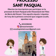 L’Associació de Filles de Maria del Rosari obri les inscripcions per a participar en la processó de Sant Pasqual