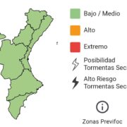Tot el territori valencià es troba en nivell baix-mitjà de risc d’incendis forestals