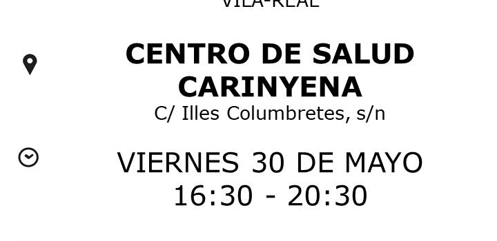 Nova jornada de donació de sang al Centre de Salut Carinyena