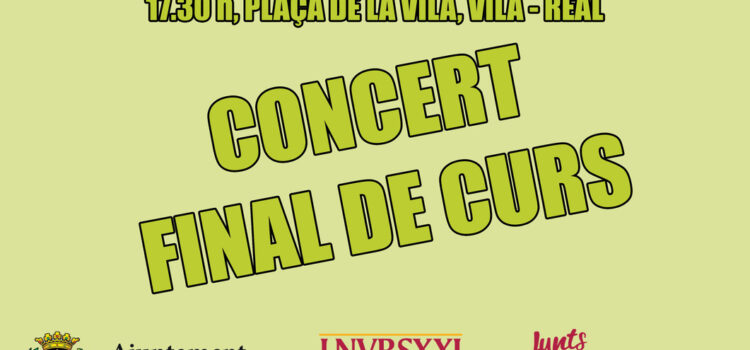 Hui, concert de final de curs de l’escola de música moderna 12 Notes a la plaça de la Vila