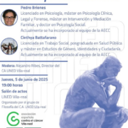 La UNED acull una conferència sobre el dol i la malaltia amb experts en psicologia i treball social