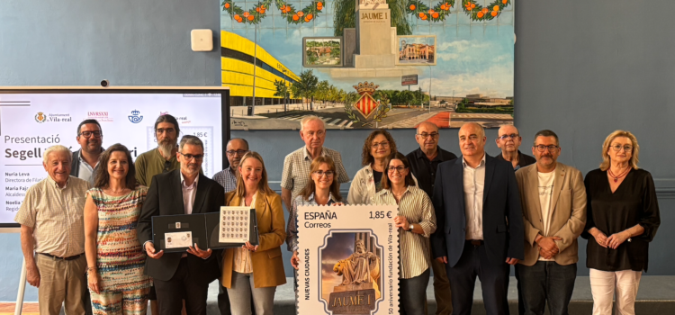 Vila-real estrena el segell commemoratiu del 750 aniversari com a primera ciutat de la nova sèrie de Correus