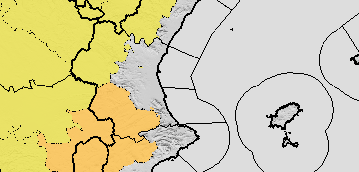 Avisos de l’AEMET per fortes pluges i tempestes