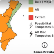 Alerta per risc alt d’incendi forestal a gran part del territori valencià