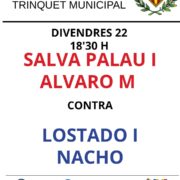El Trinquet Municipal acull una partida de raspall
