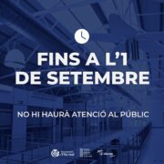 L’Espai Jove romandrà tancat temporalment fins al 1 de setembre