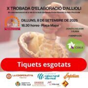 Èxit de convocatòria: tiquets esgotats per a la X Trobada d’Elaboració de l’Allioli