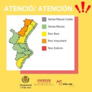 Alerta taronja per pluges i tempestes al sud de l’interior de Castelló