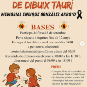 Concurs Infantil de Dibuix Taurí: els més xicotets protagonistes del Memorial Enrique González Arroyo