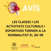 L’Ajuntament de Vila-real alça les restriccions per la pluja