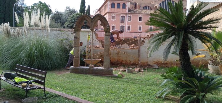 Vila-real repara el mur del Museu de la Ciutat Casa de Polo afectat per la caiguda d’un arbre en gener